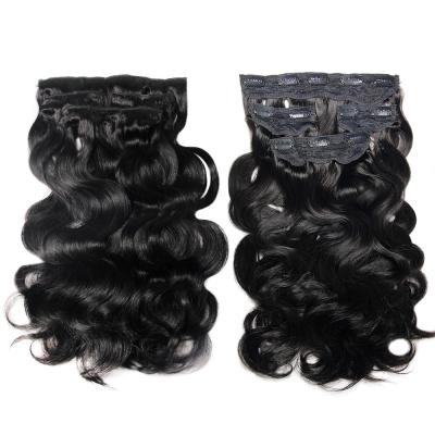 China Curly Women Textured Raw Bulk Course Clip 28 Inch Honey Blonde 1b/27 613 Weft Wholesale Wavy Silk Brazilian Clip In Hair Extension for sale