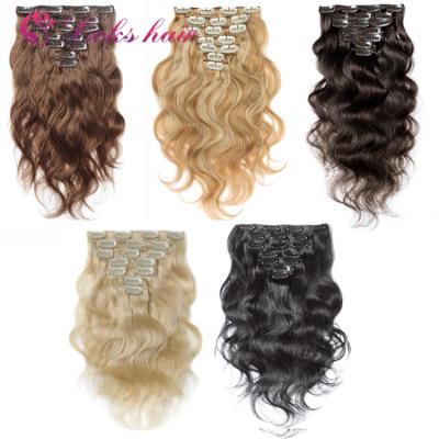 China Body Wave Hair Extensions 40 Inch Clip In Hair Extensions For Black Women, Body Wave Clip In Hair Extensions for sale