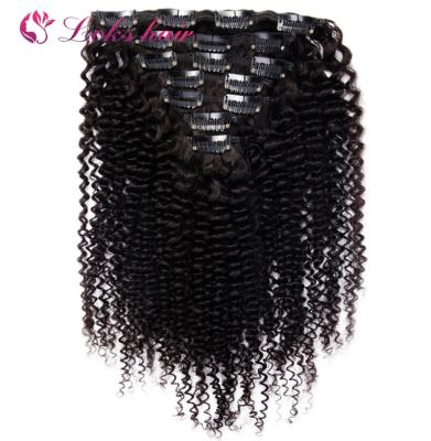 China Curly Curly Clip In Remy Hair Extension, Curly Curly Clip In Hair Extensions, Hair Extension Clip On for sale