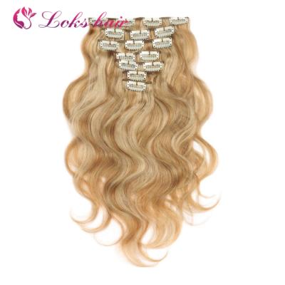 China Other Human Ombre Colored Hair Clip In Hair Extensions For African American White Black Women for sale