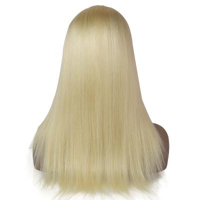 China Wholesale Price 613# Light Color Silky Straight Free Style European Wave Hair Lace Wig for sale