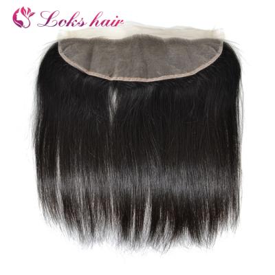 China Silky Straight Wave Unprocessed Brazilian Virgin Human Hair 13x5 Lace Closure Sheer Headband for sale