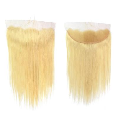 China Silky Straight Wave Blonde Pre Pluck Sheer Body Wave Hairlines Lace 613 Headband With Bundles for sale