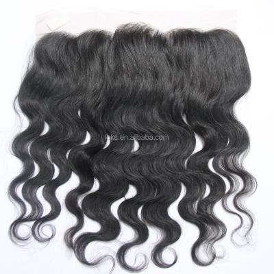 China Raw Indian Body Wave Cuticle Aligned 13x6 Sheer Lace Frontal Body Wave Sample Bandeau for sale