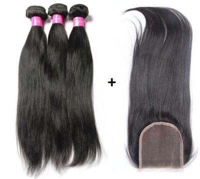 China Wholesale 30 Inch Clean In Real Brazilian Grade 8a Brazilian Hair With Frontal Closure for sale