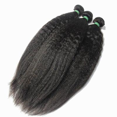 China Unprocessed Yaki Straight Hair Good Quality Brazilian Curly Hair Cheap Weave for sale