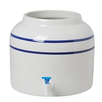 China RV Stripe Design Stylish Ceramic Water Dispenser Jug Blue Water Dispenser Price for sale