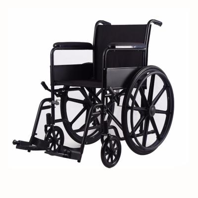 China All Ages Powder Coated Steel Wheelchair for sale