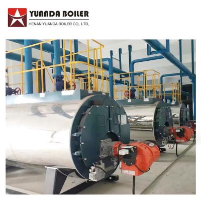 China Horizontal 0.35 mw horizontal diesel lpg fired hot water boiler for sale