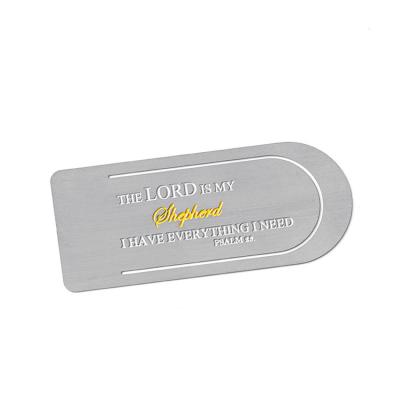 China Healthcare Institute Promotional Gift Stainless Steel Bookmark Metal Laser Cut Custom LOGO Metal Bookmarks for sale