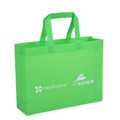 China Reusable Tote Shop Bag Cheap Custom Printed Non Woven Fabric Recyclable Tote Shopping Bags With Logo for sale