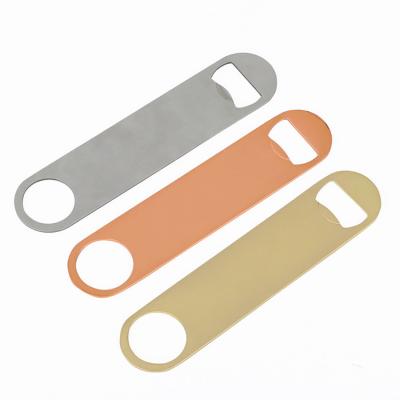 China cheap promotional stainless steel flat bottle opener for sale