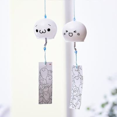 China Japan Promotion Gift Ornament Outdoor Indoor Home Decors Japanese Traditional Cultural Glass Wind Bell Chime for sale