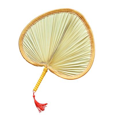 China Portable Outdoor Hand Woven Palm Leaf Fan High Quality Promotional Gifts Promotion Gift Home Decorations for sale