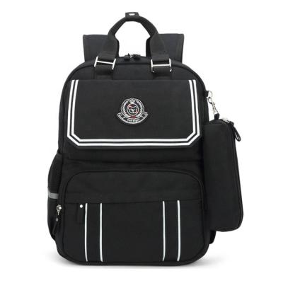 China Custom Polyester Student Backpack Waterproof School Bags For Boys And Girls for sale