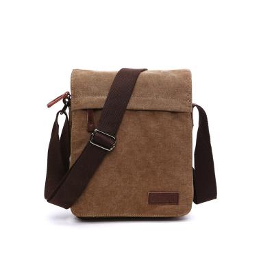 China European Canvas Fashion Men's Strong Canvas Messenger Shoulder Bag for sale