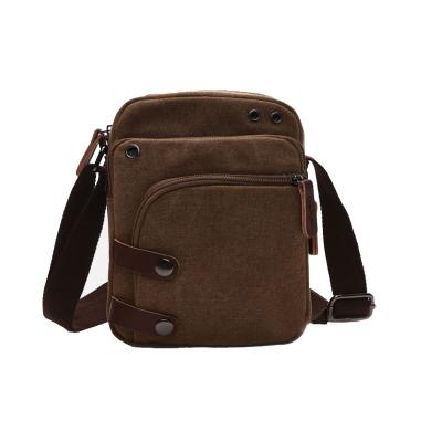 China Wholesale Custom Canvas Canvas Men's Messenger Shoulder Cross Body Strap Daily Use Bag for sale