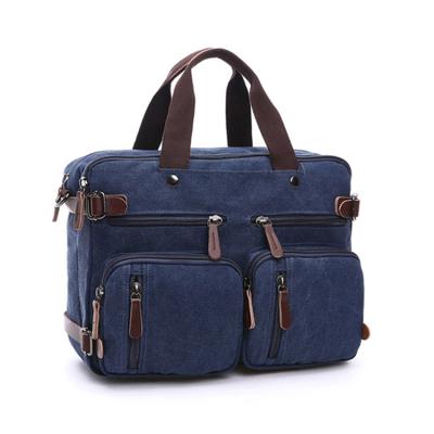 China Luxury Canvas Good Quality Large Capacity Laptop Briefcase For Computer Bag for sale