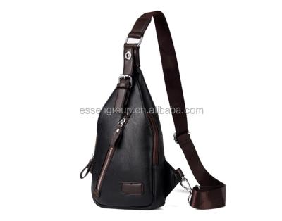 China Daily Used Men Shoulder Bags Cross - Body Anti Theft PU Trunk Bag for sale