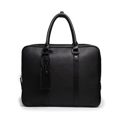 China High Quality Thin Leather Briefcase Laptop Briefcase PU Men's Simple Leather Briefcase for sale