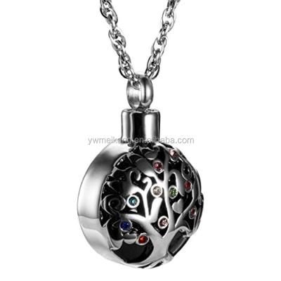 China MEIKANG CLASSIC Tree of Life Cremation Jewelry Keepsake Memorial Urn Necklace for sale