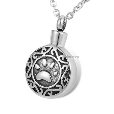 China CLASSIC Paw Unique Pet Cremation Urn Charm Necklace Tribal Pendant for sale