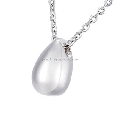 China CLASSIC Teardrop Cremation Urn Stainless Steel Pendant Necklace Jewelry for sale