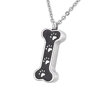 China Viable Paw Charm Necklaces Pendant Dog Cremation Jewelry Ashes Urn Keepsake for sale