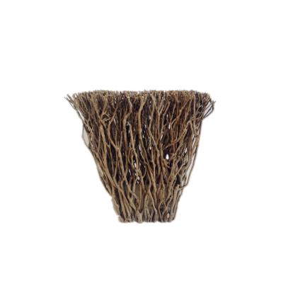 China Europe natural style handmade rattan candle holder for gifts and decor table top for sale