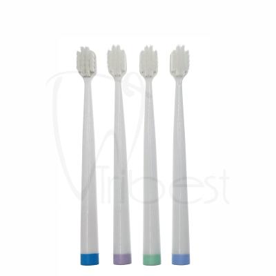 China Tribest Soft Disposable Split Type Stiffens Wide Head Thick Adult Toothbrush Oral Hygiene for sale