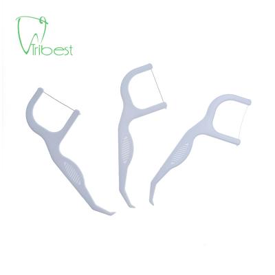 China Tribest #6 Logo 50pcs/bag Toothpicks Floss Stick Floss Stick Custom Toothpicks High Quality Area Effectively Clean Interdental Daily Oral Care Tribest #6 for sale