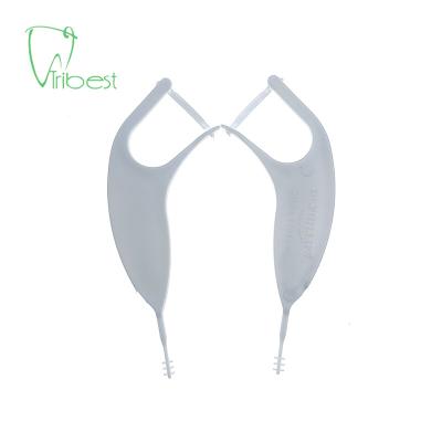 China Tribest #7 Logo 50pcs/bag Toothpick Floss Stick Dental Floss High Quality Custom Toothpicks Effectively Clean Interdental Daily Oral Care Tribest #7 for sale