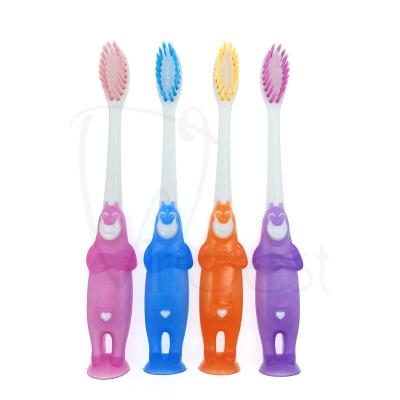 China Tribest Super Soft Kids Toothbrush Disposable Kid/Child Toothbrush Home Cute Bristle Cartoons for sale