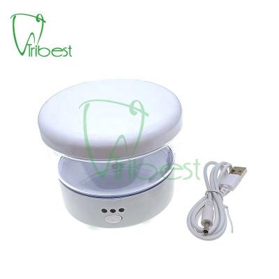 China Denture Cleaning Tribest Denture Washing Machine Mini Tank Dental Ultrasonic Denture Cleaner Round Teeth Scaler for sale