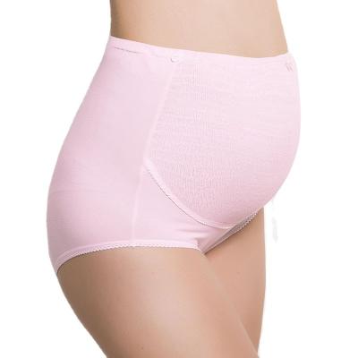 China Quality Antibacterial Wholesale Pure Cotton High Waist Bark Panties Pregnant Women Adjustable Elastic Underwear for sale