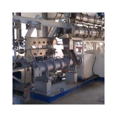 China Twin screw extruder PVC 2T/h pet food production line factory/meat powder factory price lab for sale