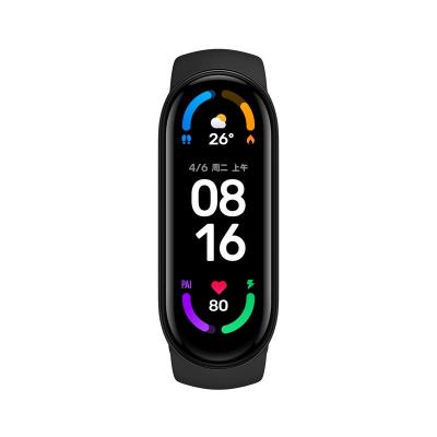 China Original Global APP Control MI Band 6 1.56 Inch Fitness Sports Band 5 Smart Atmosphere AMOLED Waterproof Miband 6 for sale