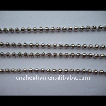 China Blind bead metal chain-4.5mm metal steel ball chains in ball accessory-stainless chain-curtain roller for sale