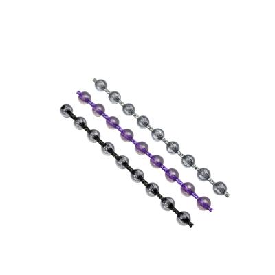 China Slat Color Transparent Bead Chain Roller Mechanism Pull A Blind Bead Roller Endless Chain for sale