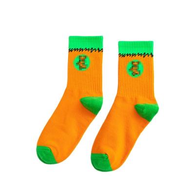 China Wholesale QUICK DRY green cartoon personalityoriginal fashion bear joint blue yellow blue socks for sale