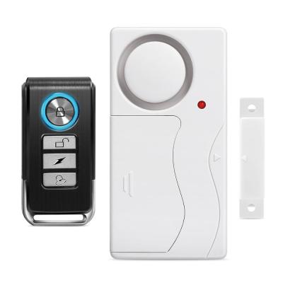 China Home Burglar Wireless Sensor Anti-theft Remote Control Magnetic Door Alarm Home Security ABS Monitor Room Window Security Alarms for sale