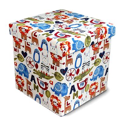 China HStex Foldable Chinese Foot Stool Cheap Animal Stool Clothes Storage Box Design Small Stool for sale