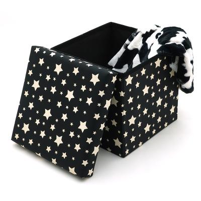 China Factory Wholesale Customized Modern Foldable 2021 Foldable Storage Ottoman Stool for sale