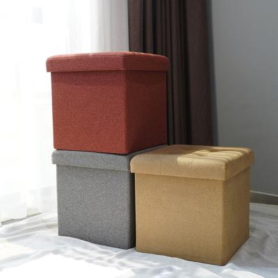 China Factory Wholesale Custom Modern Foldable Storage Stool Space Saving Stool Set for sale