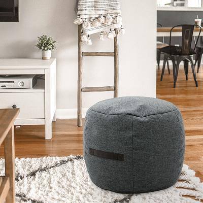 China HStex Design Stool Foldable Round Poef Stool Seated Lazy Bean Bag Sofa Bean Bag Chair for sale