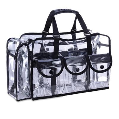 중국 Transparent PVC Jelly Bag Travel Organizer Clear Beautician Makeup bag Handbag Cosmetic tote Bags with Custom Logo 판매용