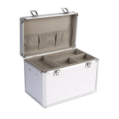 China 3 Layer Household Aluminium Alloy First Aid Kit Emergency Box Kits Medicine Cabinet Lockable Bag Storage Carrying Handle Case Te koop