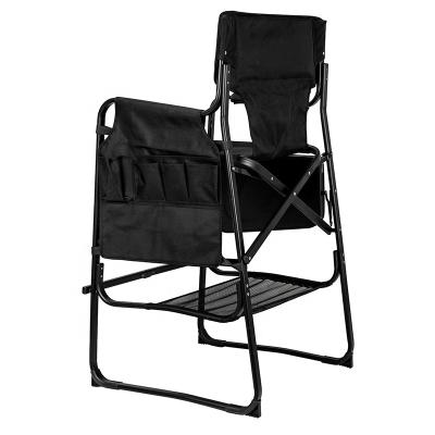 China 2021 BOYA Factory Professional Tall Director's Chair Folding Portable Camping Chair, Makeup Artist Collapsible Chair with Side zu verkaufen