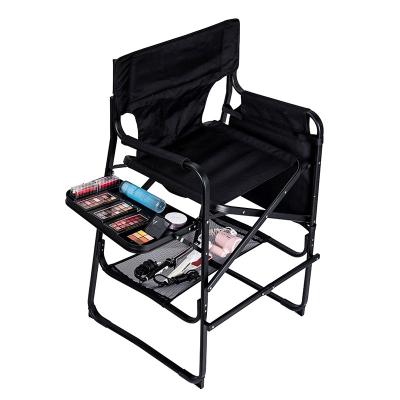 China Custom aluminum foldable high quality adjustable portable permanent professional makeup chair for salon Te koop