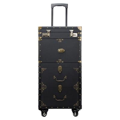 China 2022 New Multifunction New large capacity Cosmetic Multi-layer Beauty Tattoo Salons Trolley Suitcase for sale